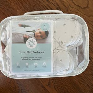 Dreamland Baby Cream Star Dream Weighted Sack - L